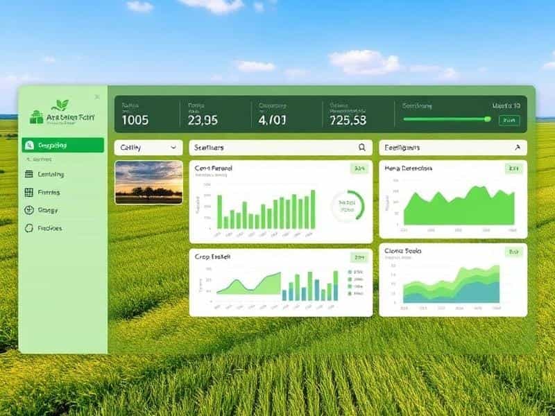 MahaAgri.AI Analytics Dashboard MahaAgri.AI Dashboard Interface - Real-time AI analytics for farmers