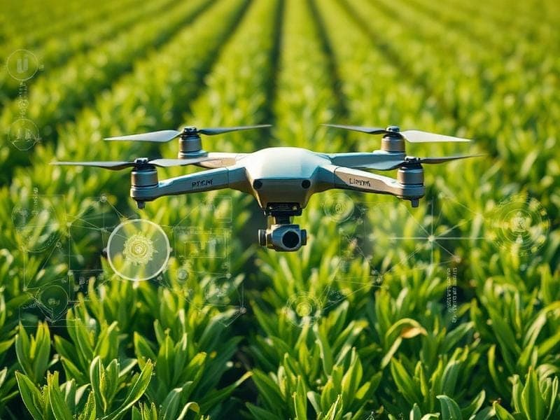 Precision Drone Monitoring Smart Farming Drone Technology - Precision agriculture monitoring