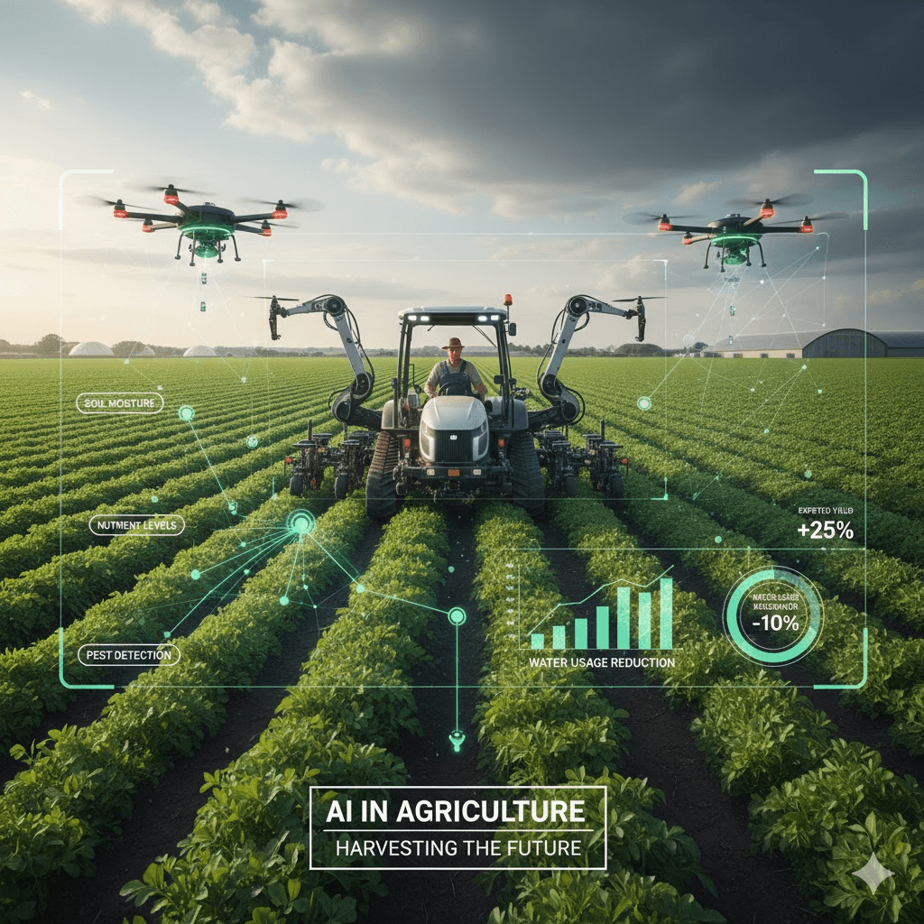 AI in Agriculture: Transforming Indian Farming Image for AI in Agriculture: Transforming Indian Farming in AI & Technology